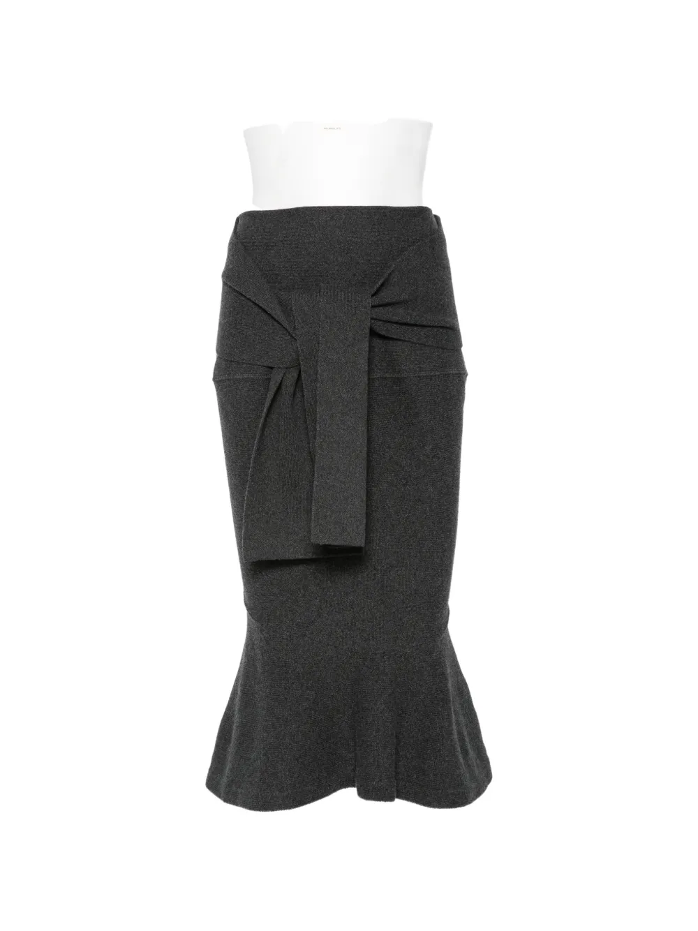 Jacquemus The Fiocco tie-fastening flounce-hem skirt