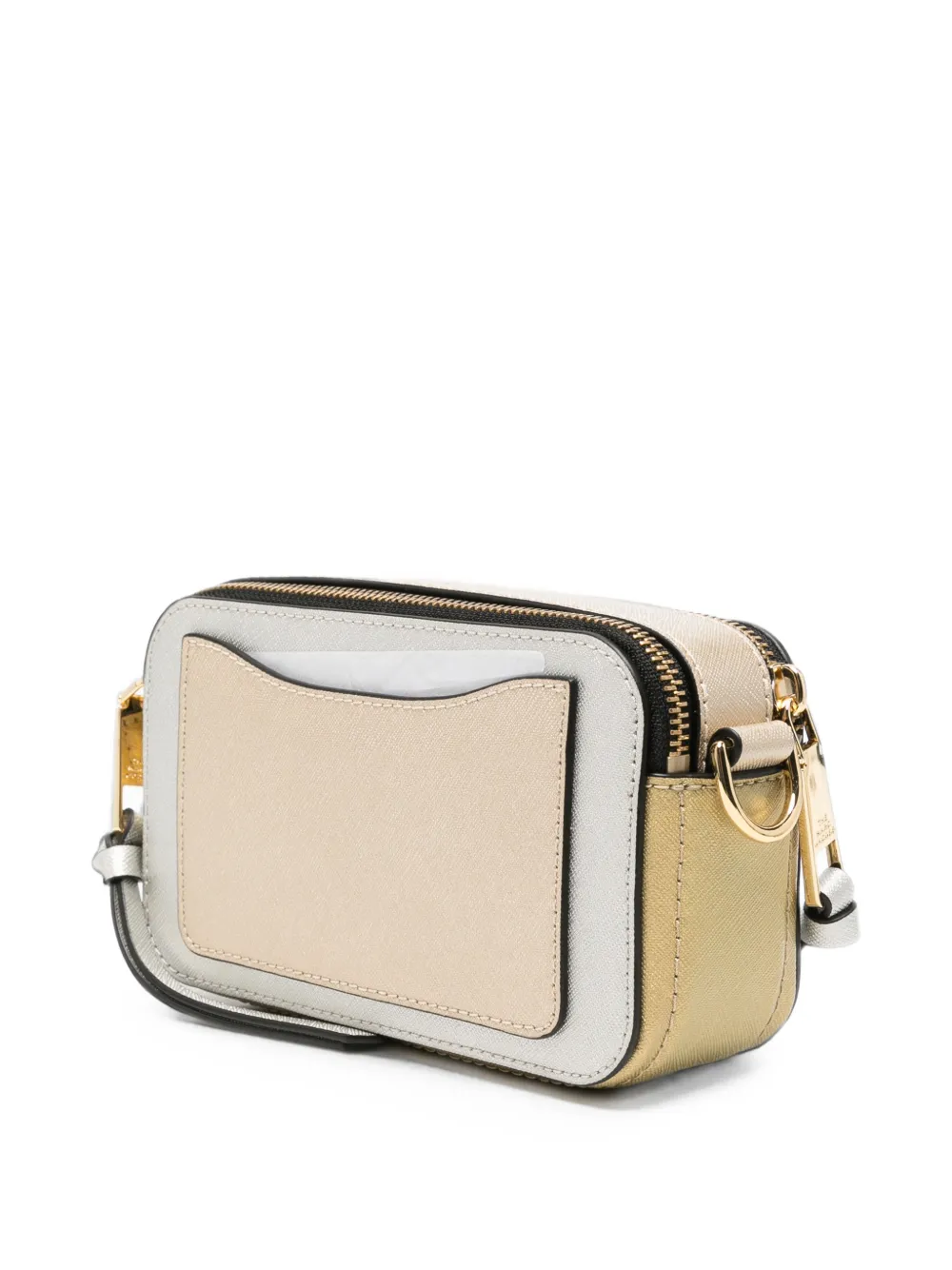 Marc Jacobs Snapshot metallic leren cameratas Zilver