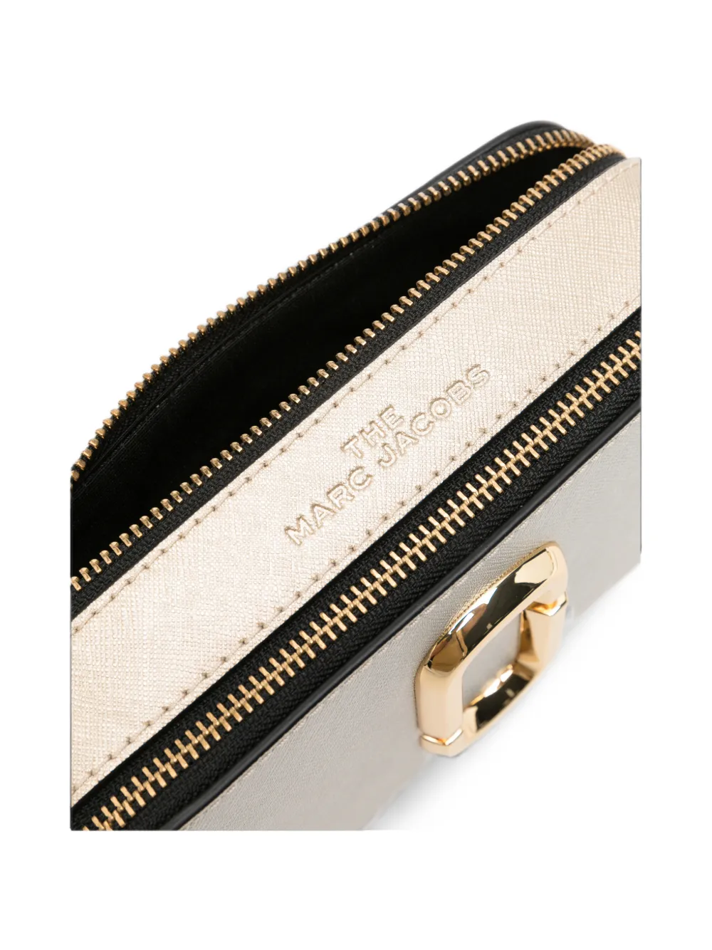 Marc Jacobs Snapshot metallic leren cameratas Zilver