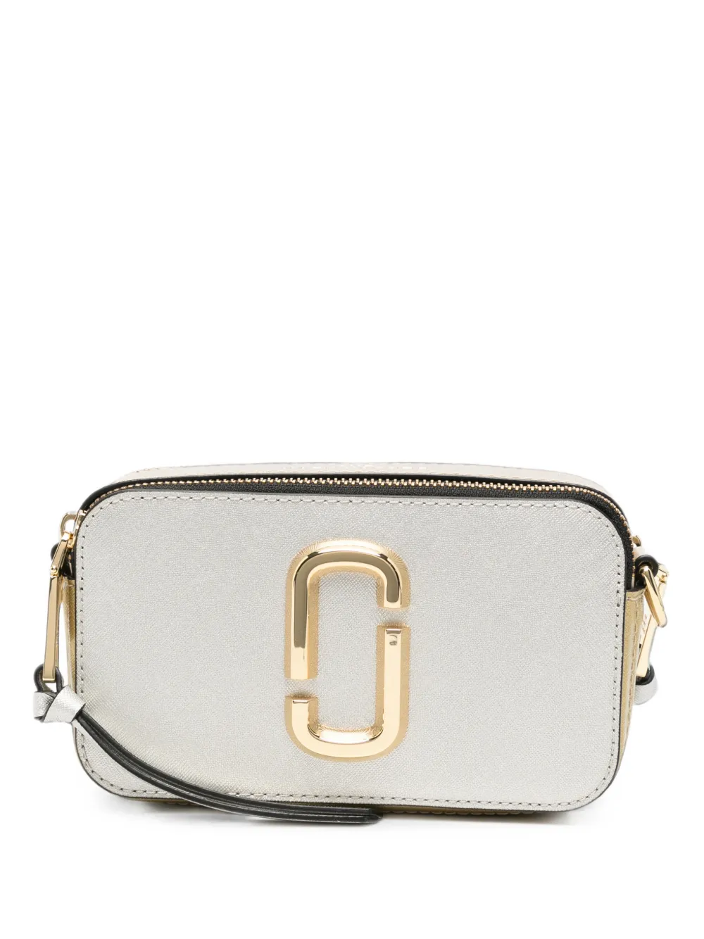Marc Jacobs Snapshot metallic leather camera bag - Argento