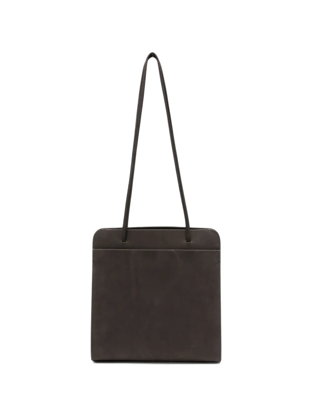 Fane Lisse Leather Shoulder Bag In 브라운