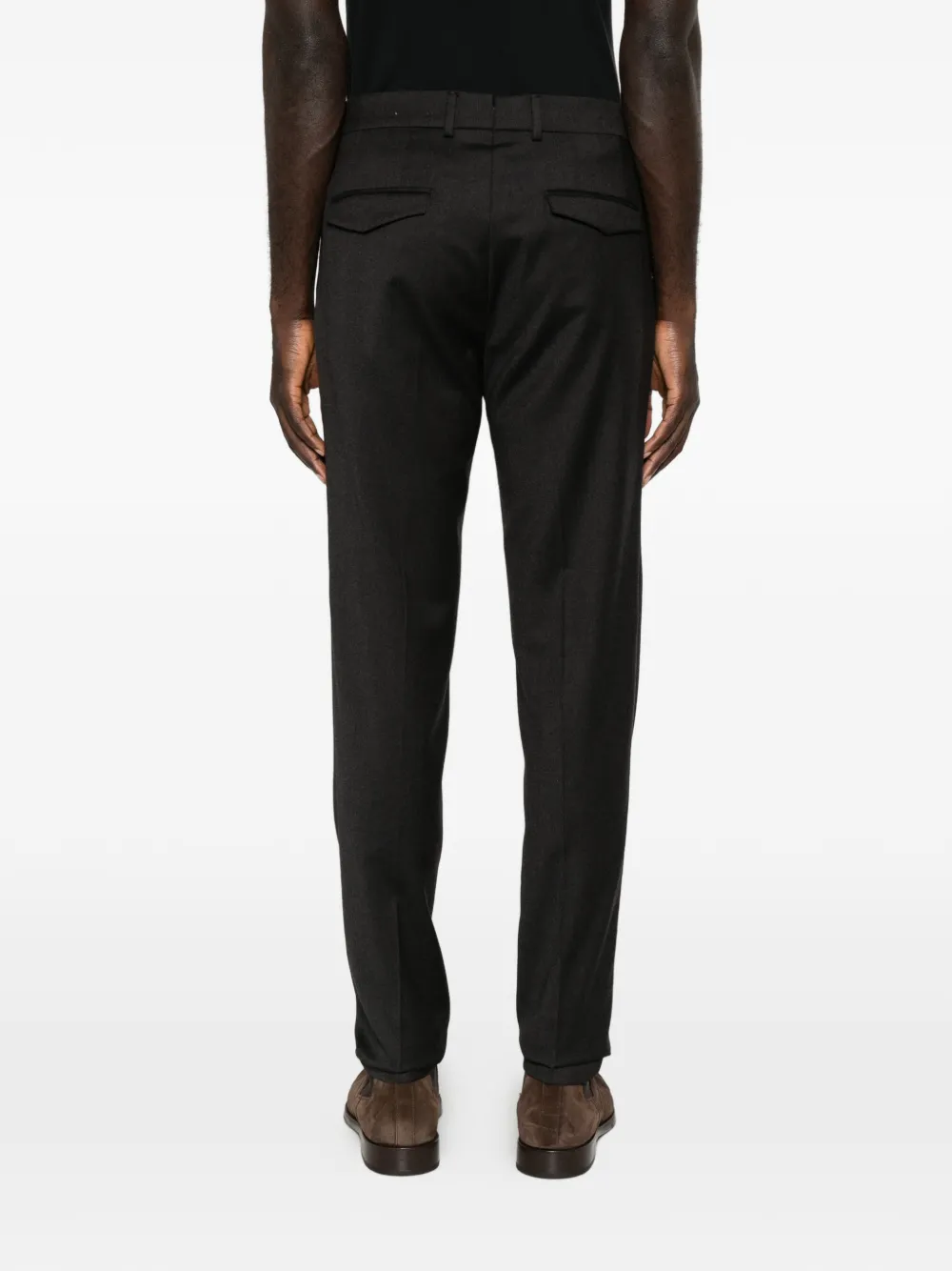 Incotex Pantalon met geplooide tailleband Grijs