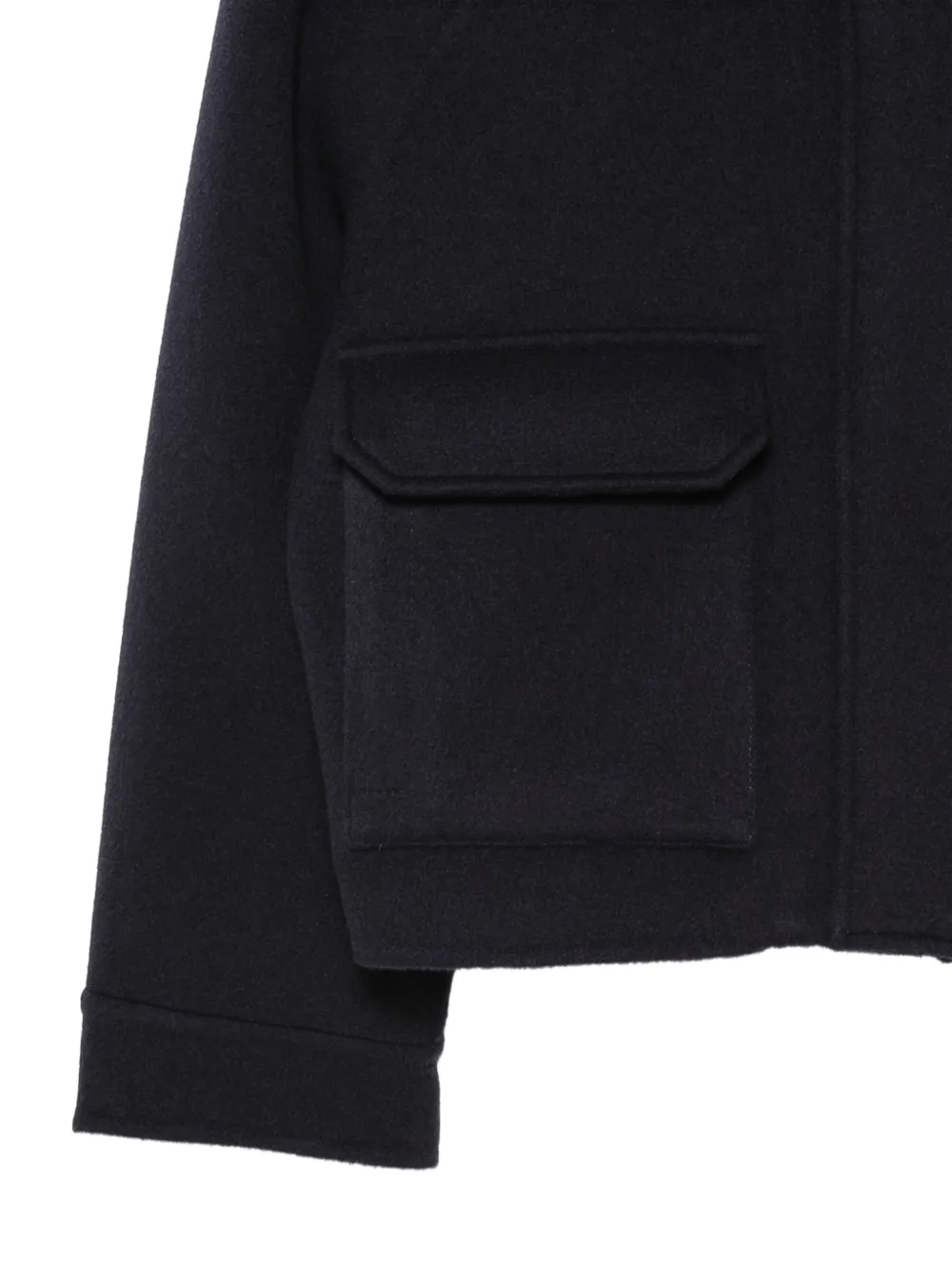 Brunello Cucinelli Jack met capuchon en gewatteerde kraag Blauw