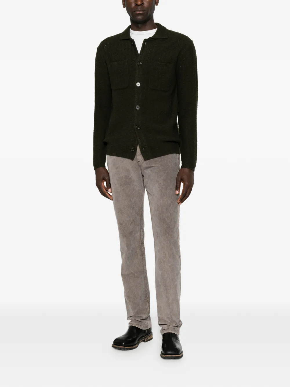 7 For All Mankind The Straight ribfluwelen broek Beige