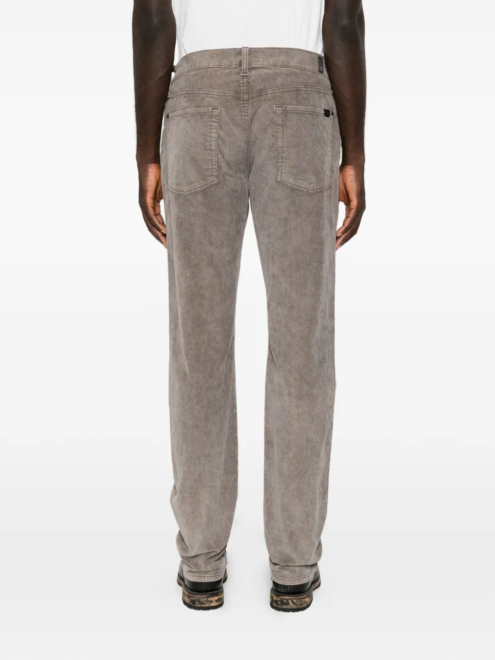 7 For All Mankind The Straight ribfluwelen broek Beige