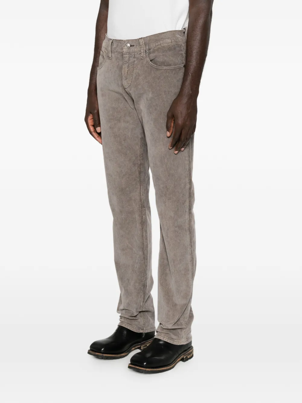 7 For All Mankind The Straight ribfluwelen broek Beige