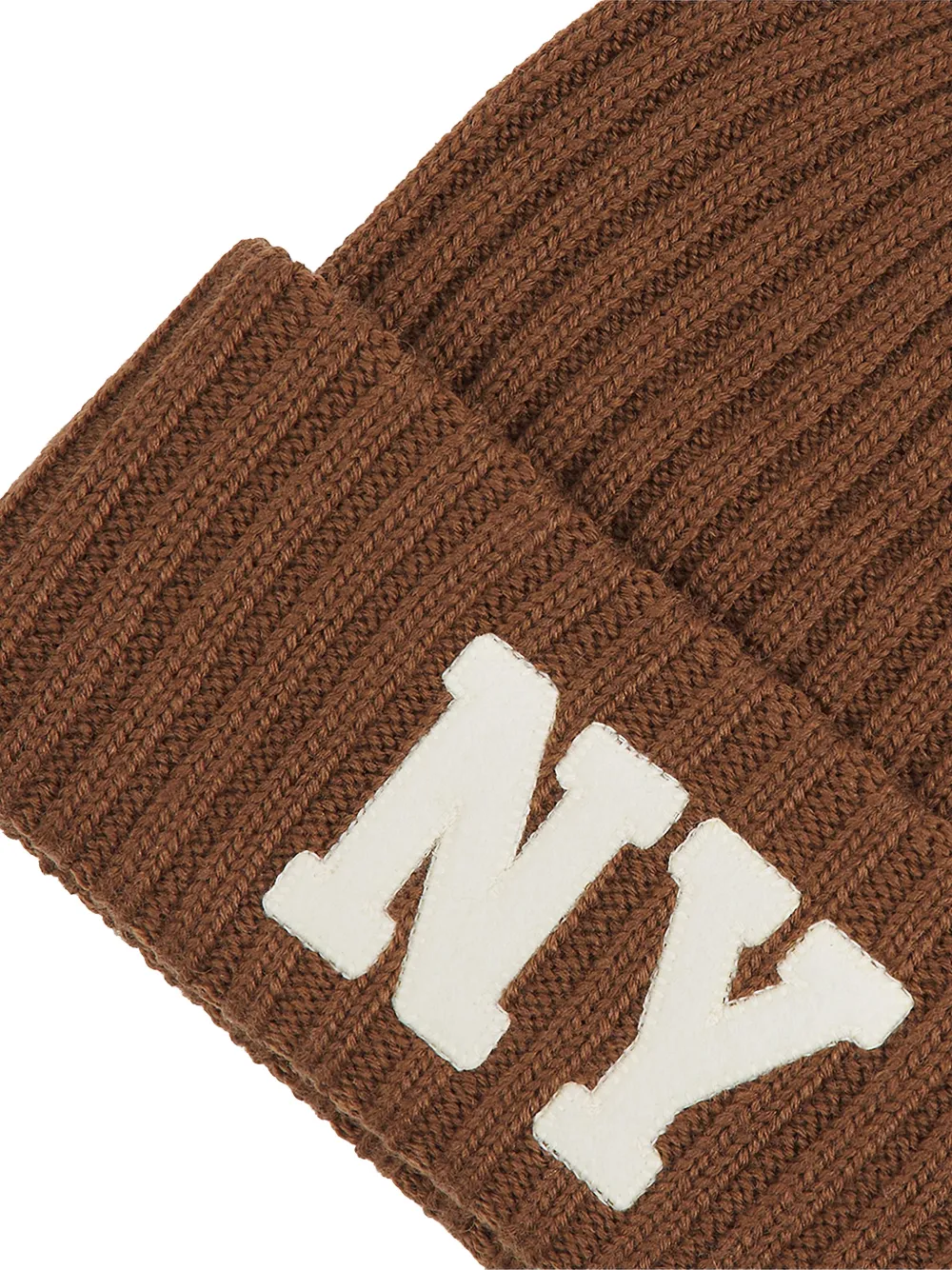 Polo Ralph Lauren NY geribbelde muts Bruin