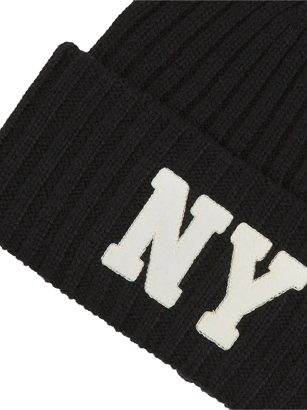 Polo Ralph Lauren NY ribgebreide muts Zwart
