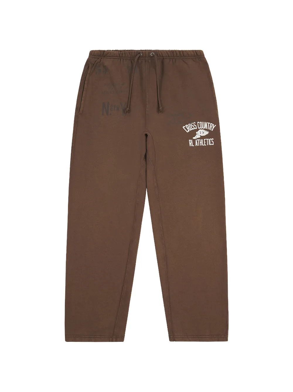 Polo Ralph Lauren graphic-print track pants - Marrone