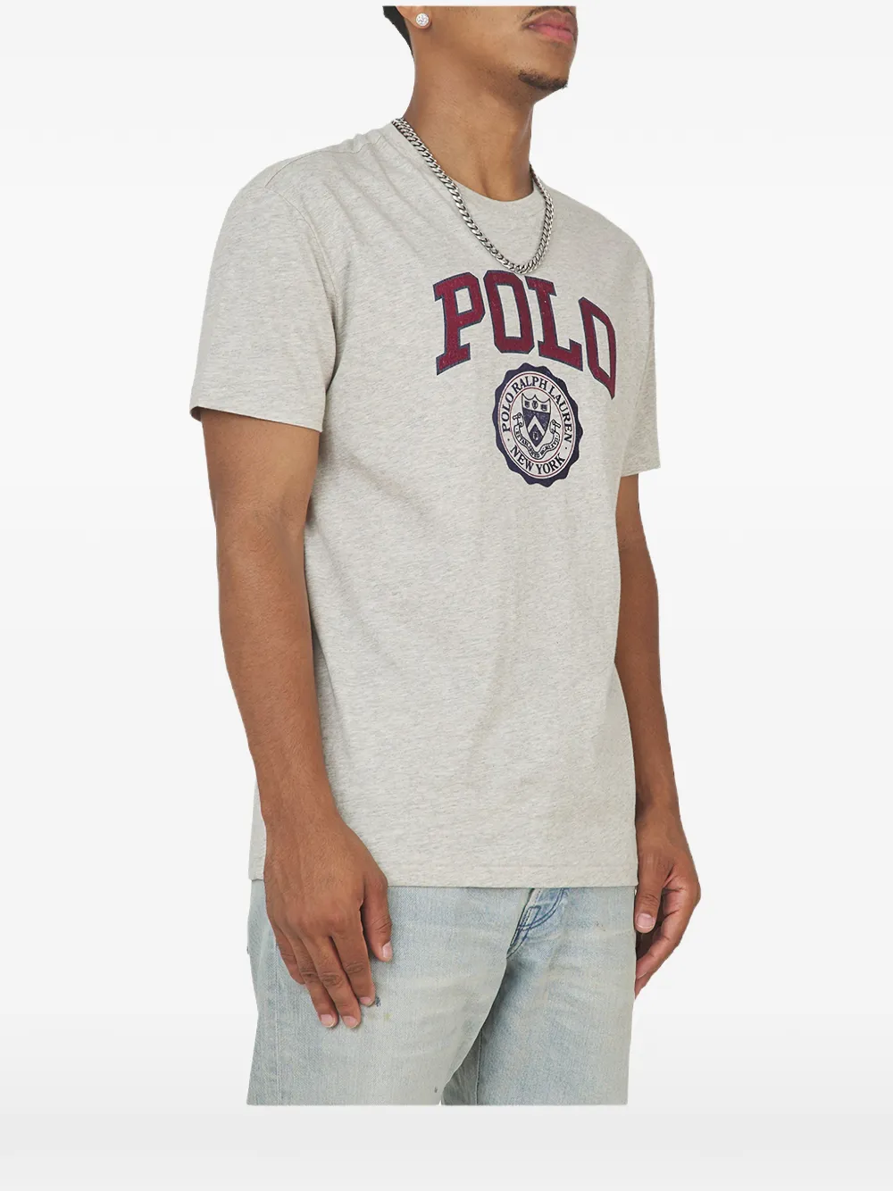 Polo Ralph Lauren Katoenen T-shirt met logoprint Grijs