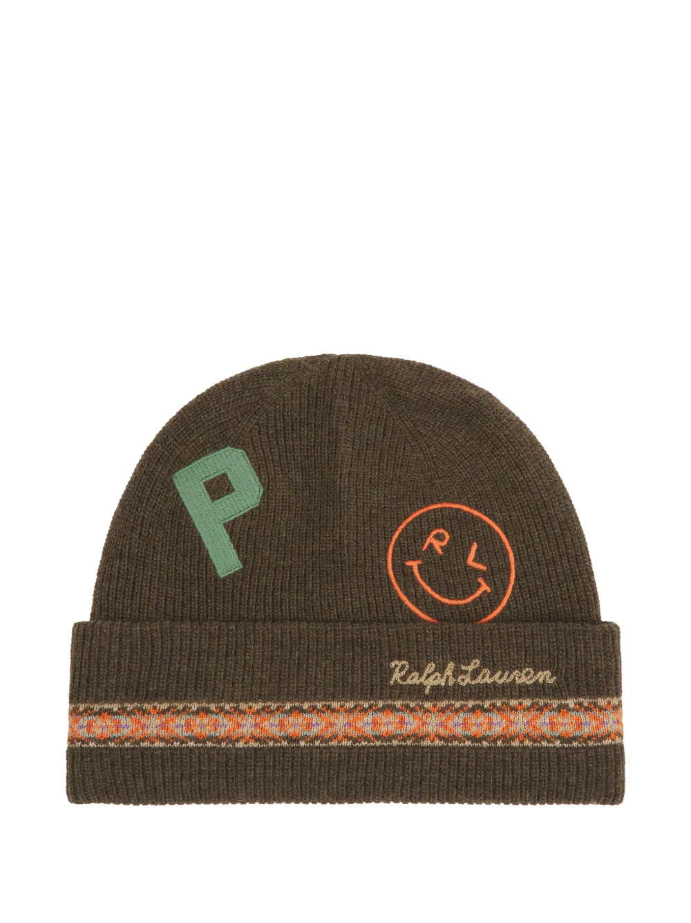 Polo Ralph Lauren Taslan patch beanie - Marrone