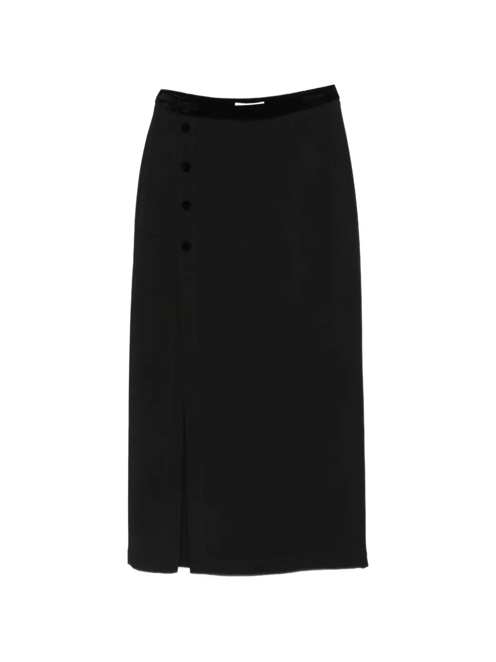 Blazé Milano Luna Ara buttoned skirt - Nero