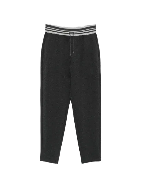 PANICALE striped drawstring track pants