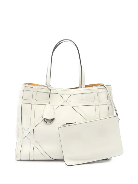 Christian Dior Pre-Owned 2000-2026 Woven Calfskin Giant Cannage Connect tote bag