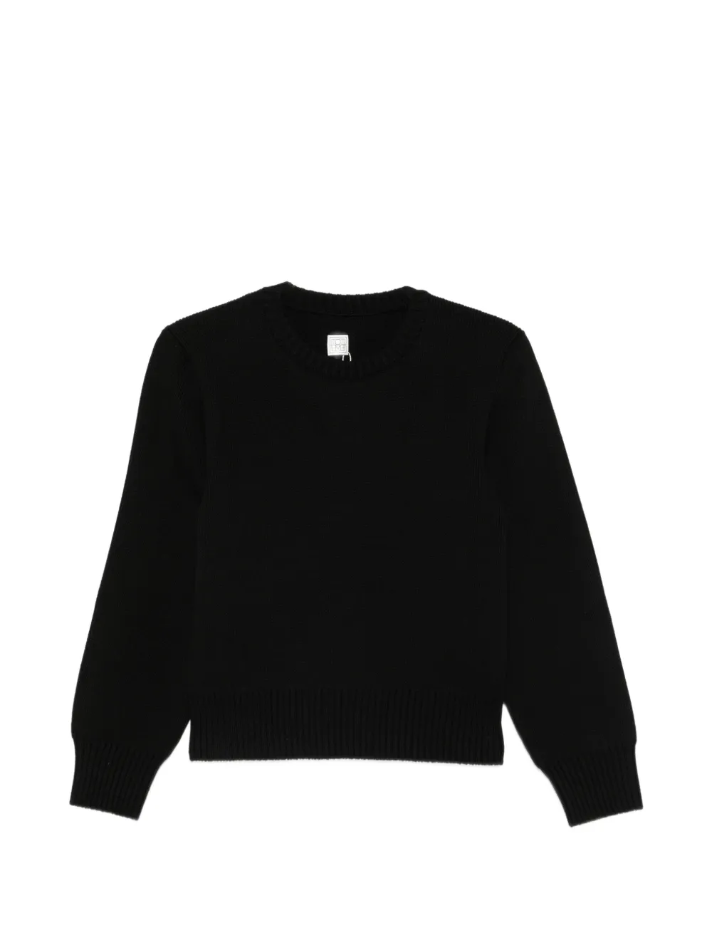 TOTEME ribbed-knit wool sweater - Black
