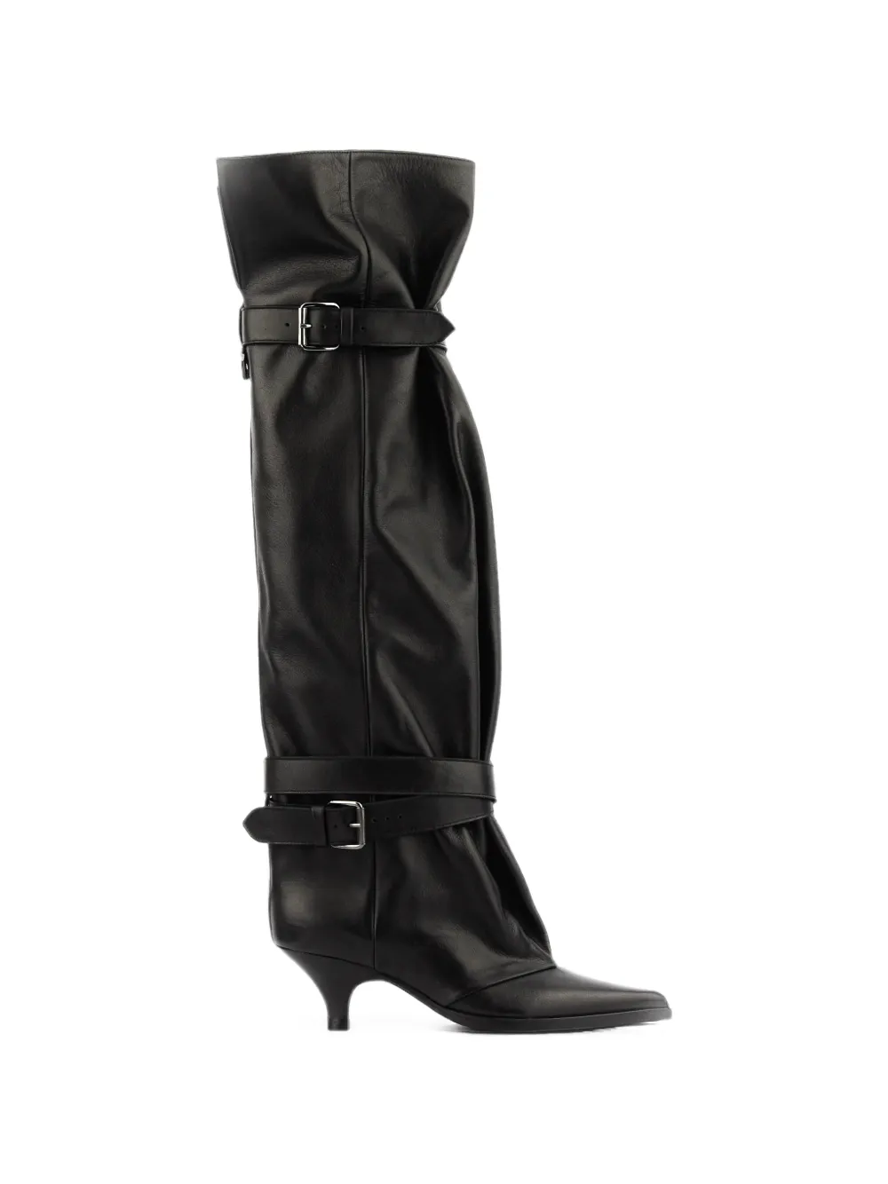 Elena Iachi Queenie buckle-strap slouchy boots