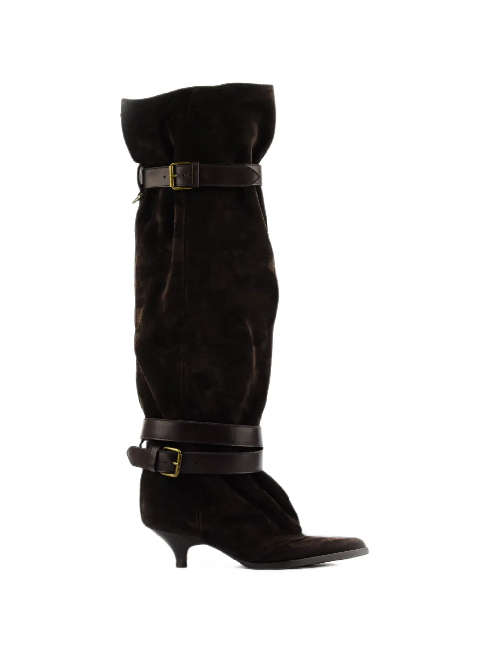 Elena Iachi Queenie buckle slouchy boots