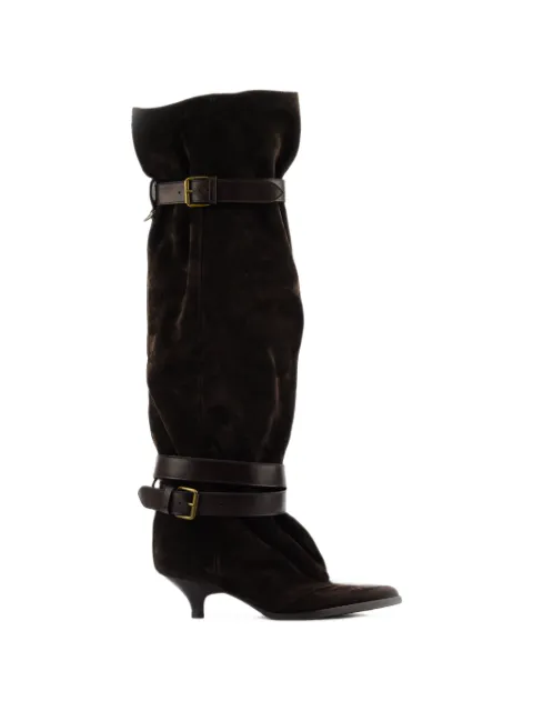 Elena Iachi Queenie buckle slouchy boots