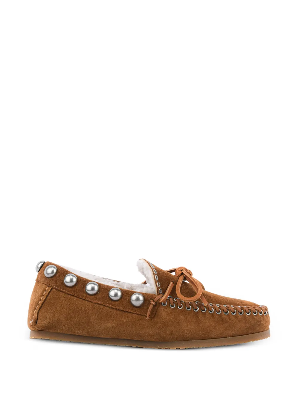 ISABEL MARANT shearling-lined loafers - Brown
