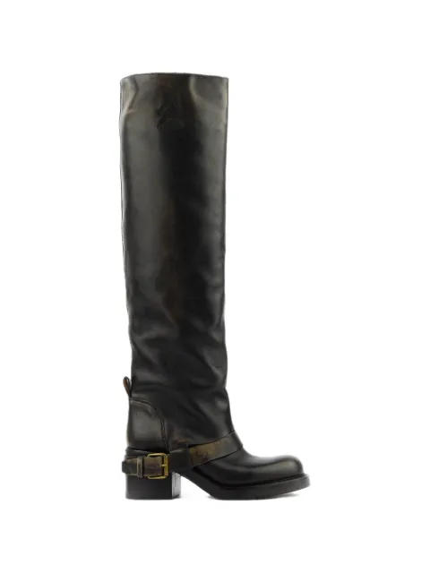 Elena Iachi buckled leather boots