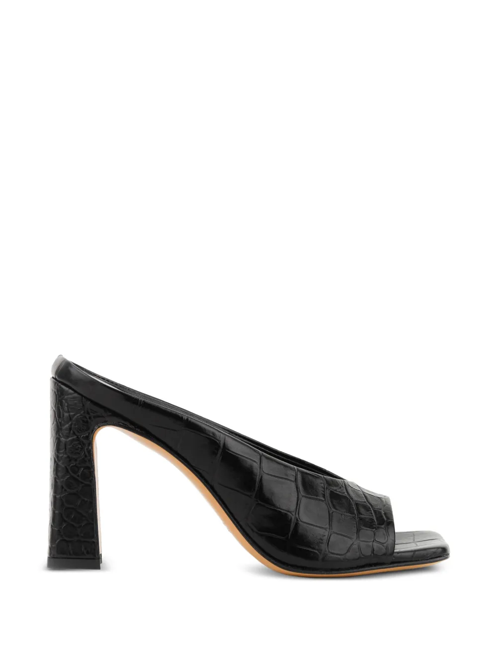 Paul Warmer Livia crocodile-effect leather mules