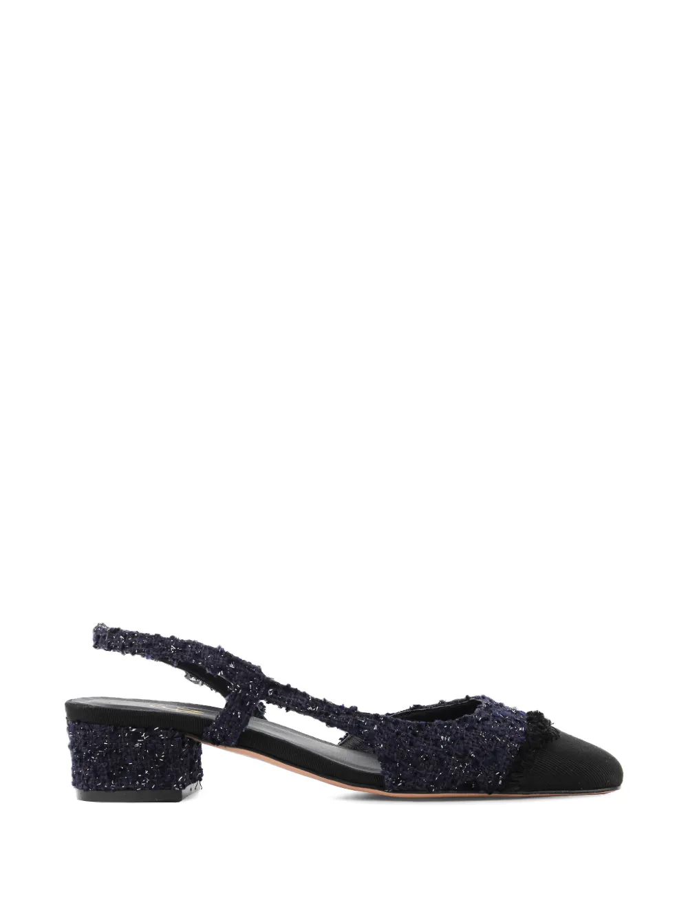 Paul Warmer Loulou bouclé slingback pumps
