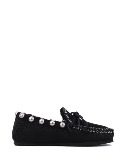ISABEL MARANT mocasines de gamuza con apliques