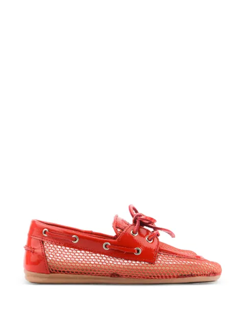 Posa zapatos top sider de malla