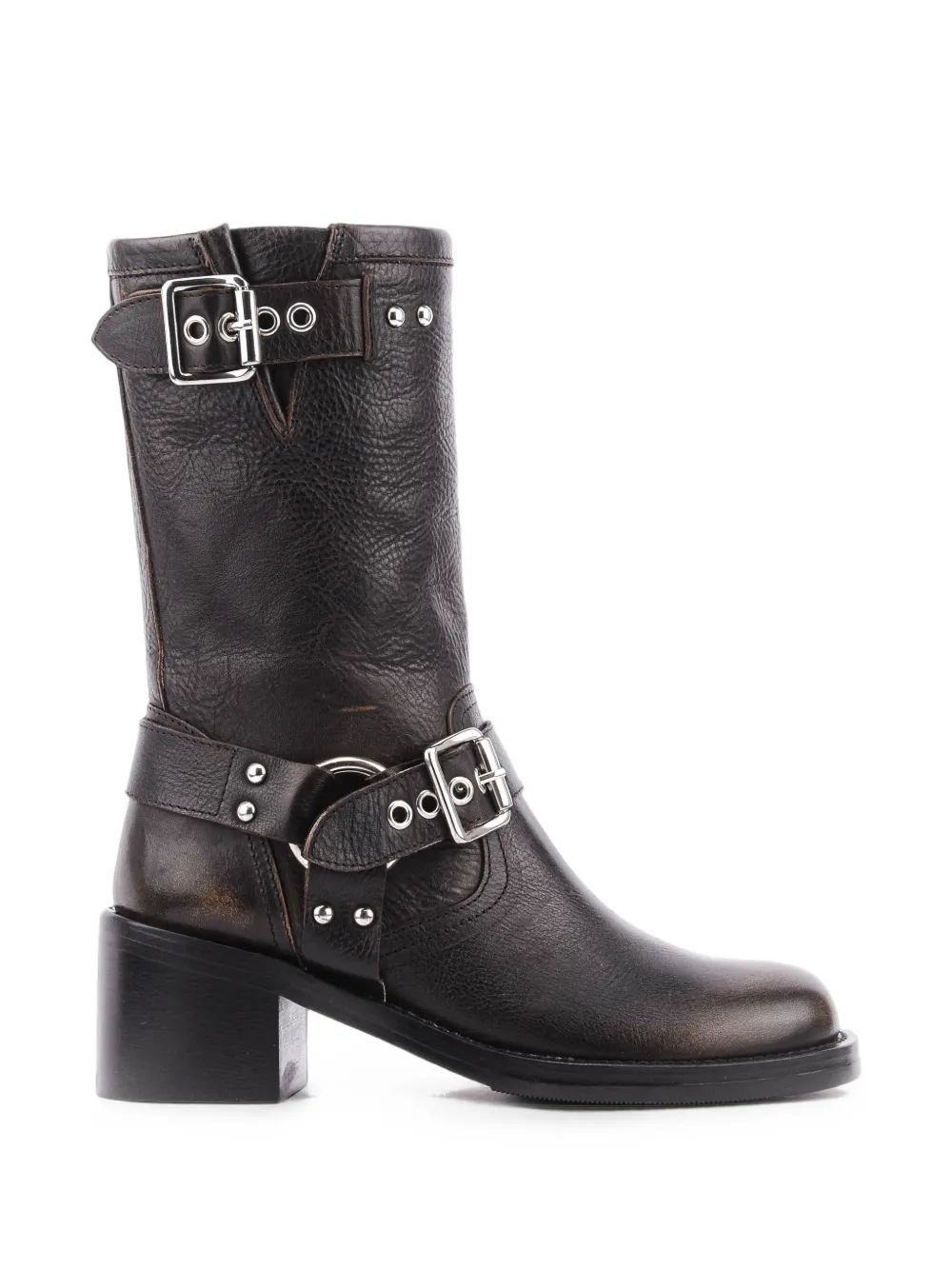 Paul Warmer 123 Bikerette buckle-strap mid-calf boots