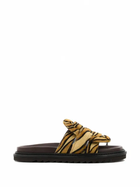 Morobé Emilia woven calf-hair sandals