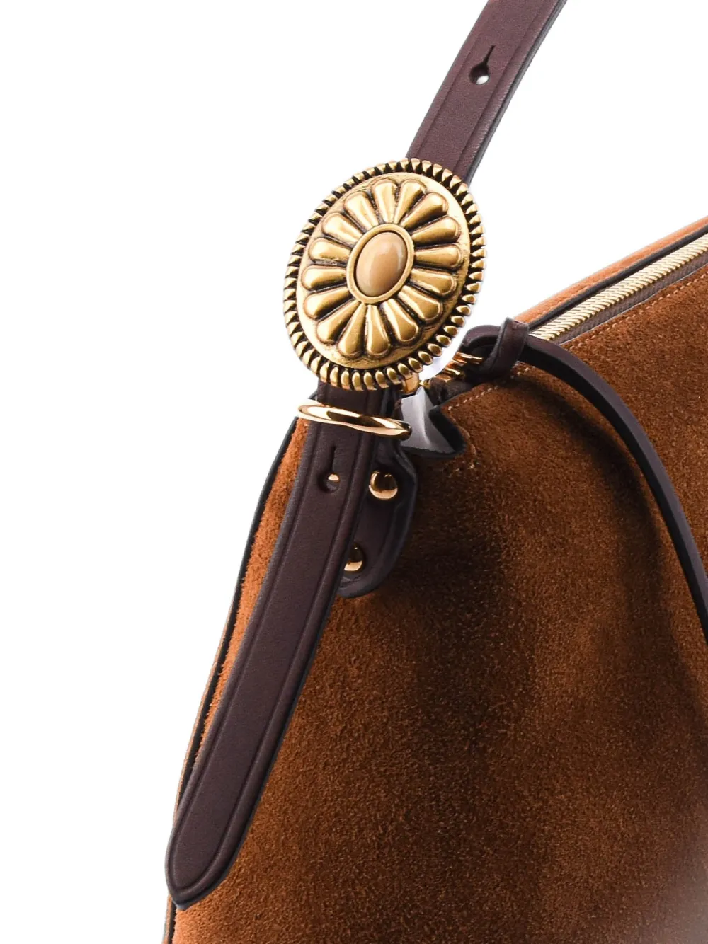 ETRO Suède schoudertas Bruin