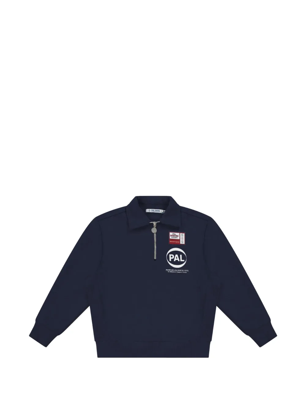 PAL Pre Game logo-print half-zip sweatshirt