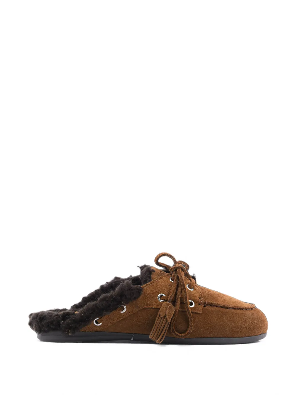 Posa tassel-detail suede mules