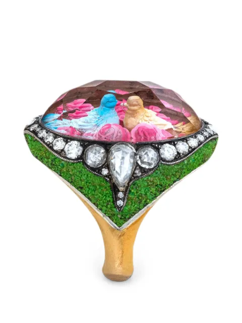 Sevan Bıçakçı Lovebirds diamond mosaic ring