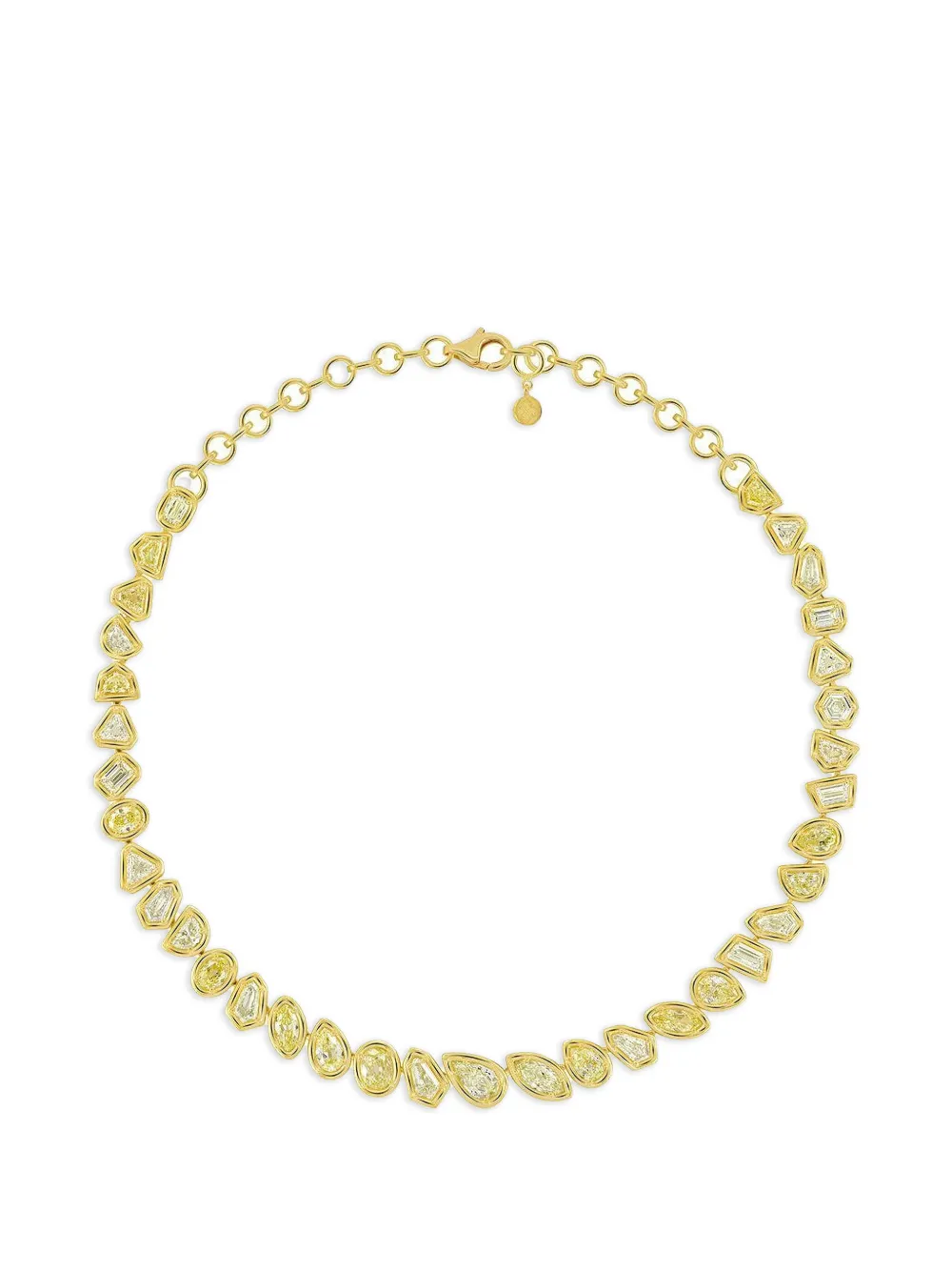 Sutra Collana Pointer con diamanti - Oro