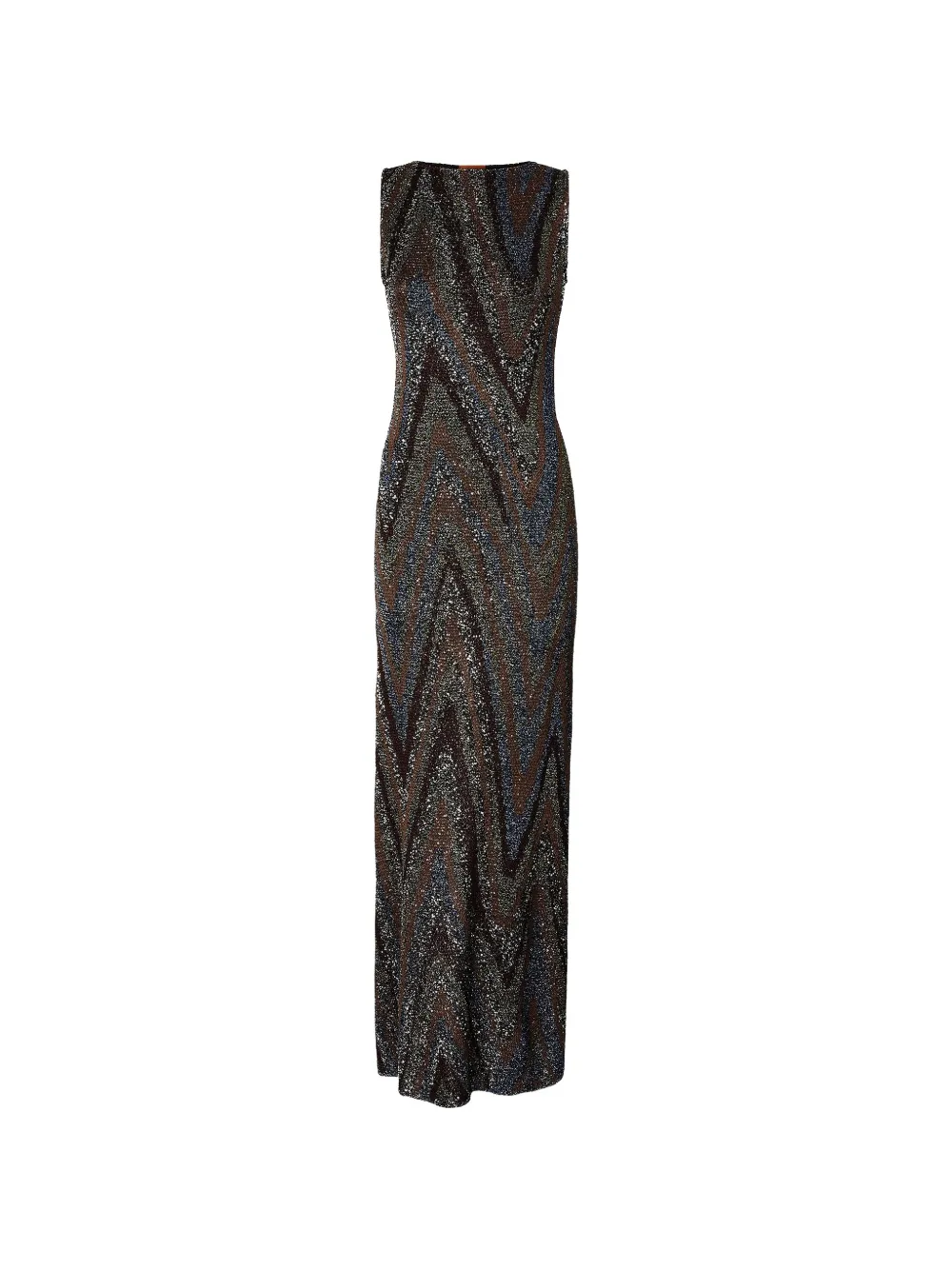 Missoni zigzag-knit sleeveless maxi dress