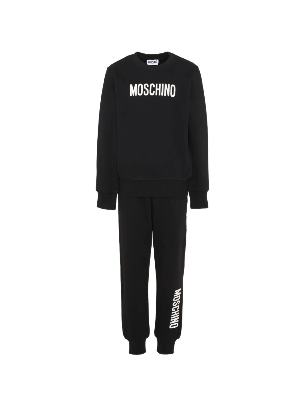 Moschino Kids logo-print tracksuit - Nero