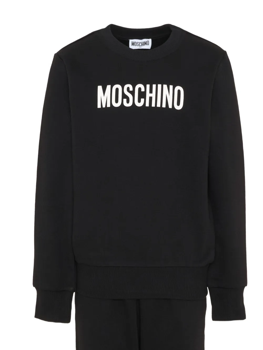 Moschino Kids Trainingspak met logoprint Zwart