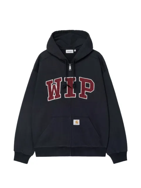 Carhartt WIP logo-appliqué zip-up hoodie