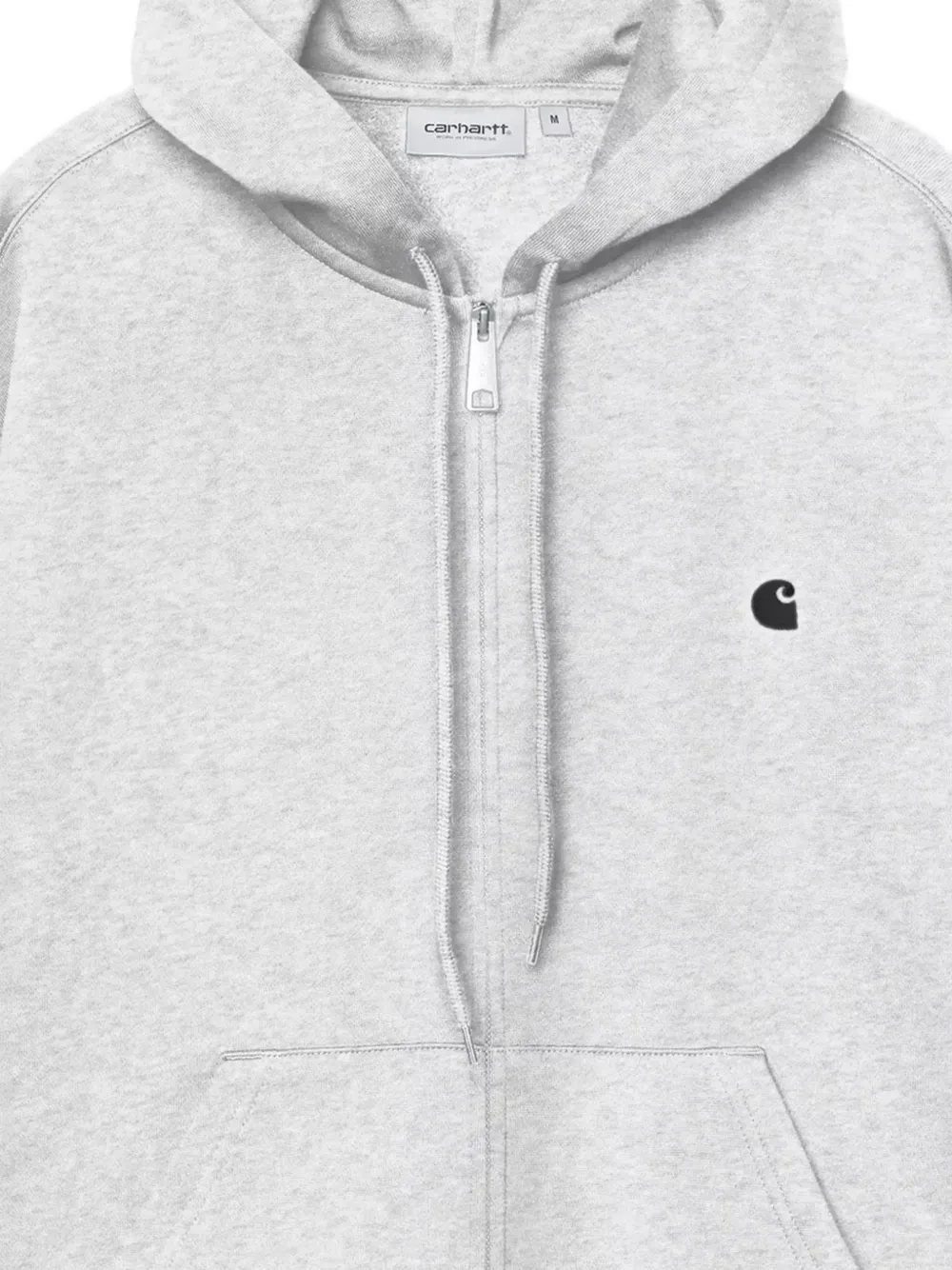 Carhartt WIP Mack hoodie met geborduurd logo en rits Grijs