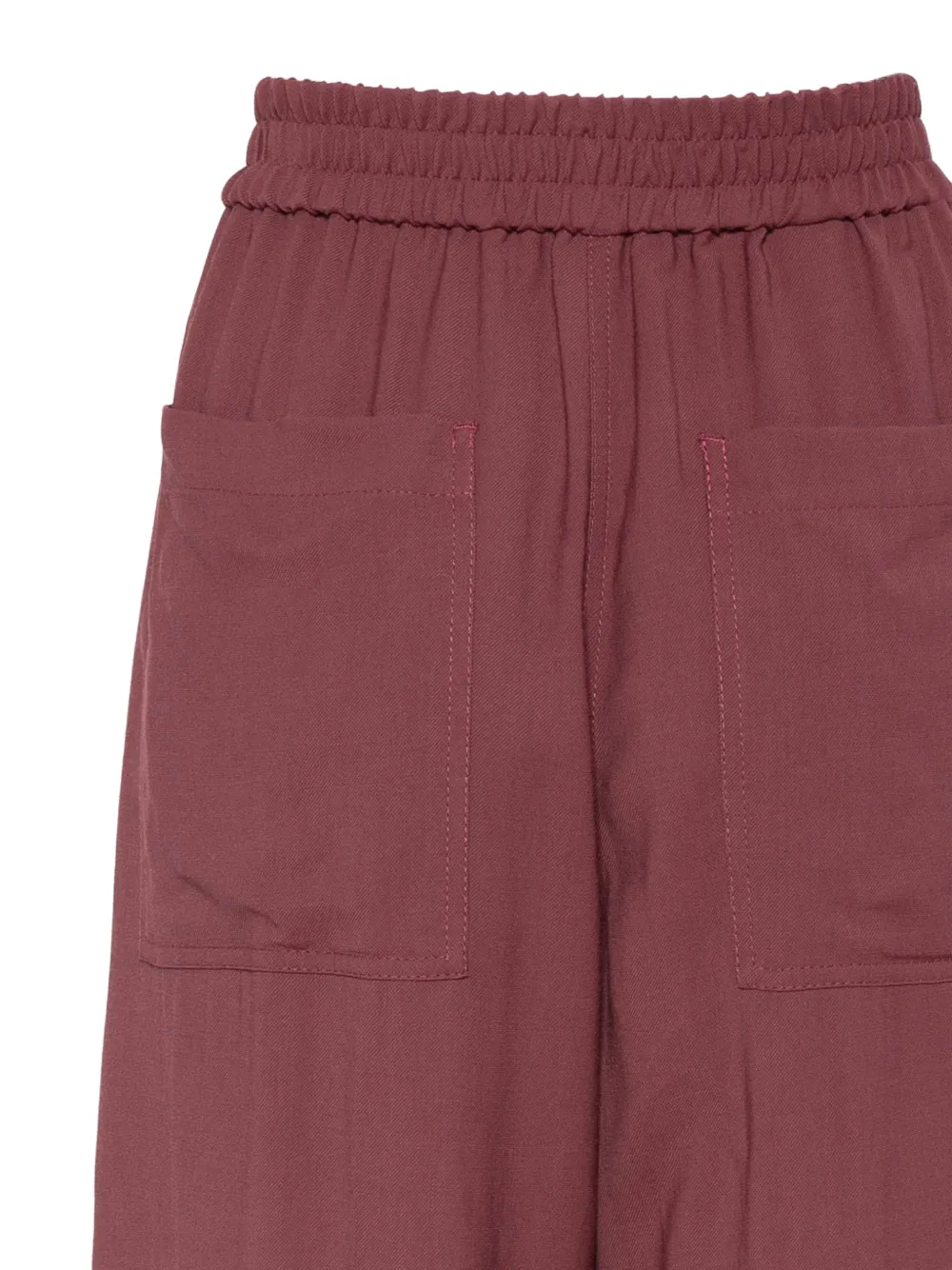 Brunello Cucinelli Broek met elastische tailleband Roze