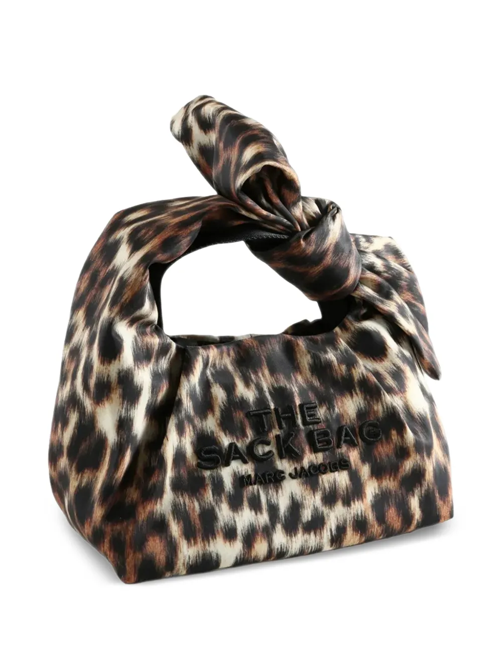 Marc Jacobs Bow Sack mini-shopper met luipaard-print Bruin