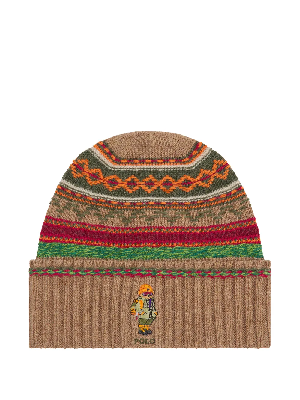 Polo Ralph Lauren Fair Isle Polo Bear beanie hat - Toni neutri