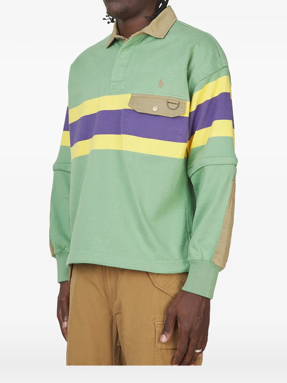 Polo Ralph Lauren Utility rugby sweater met patch Groen