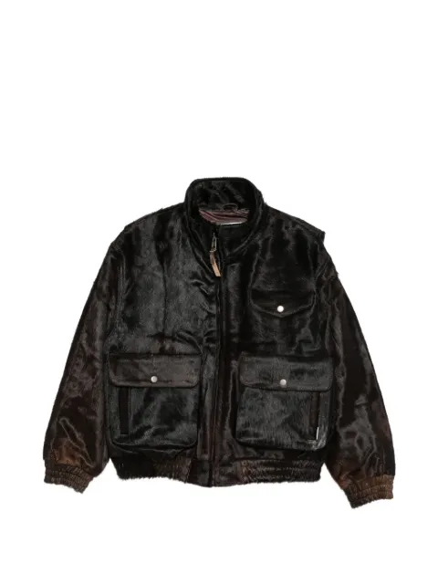 FOUND calf-hair panelled jacket