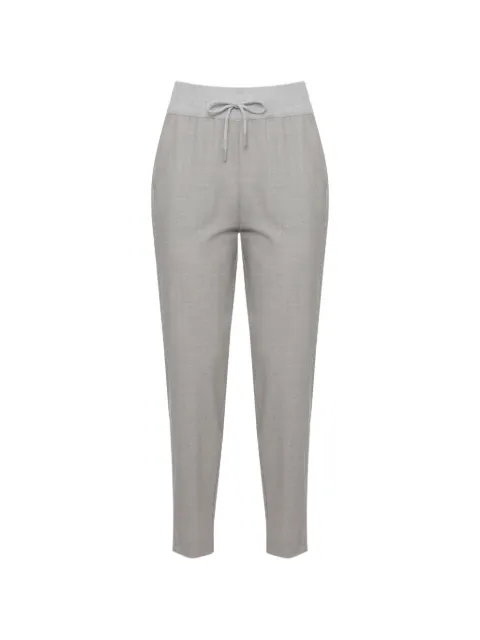 PANICALE pantalones tapered con cordones en la pretina