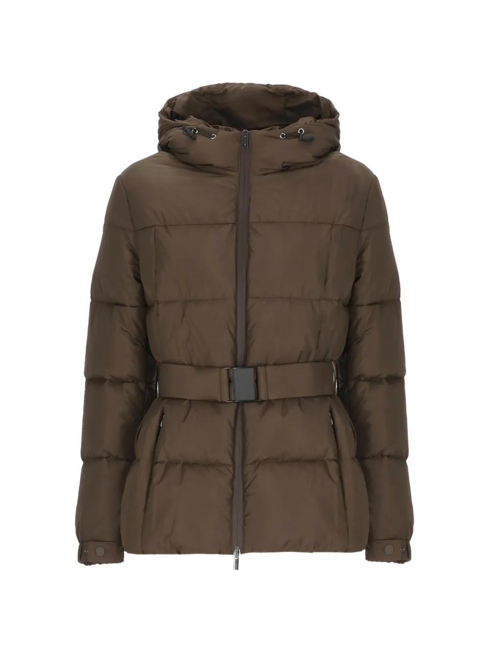 Peserico hooded puffer jacket - Marrone