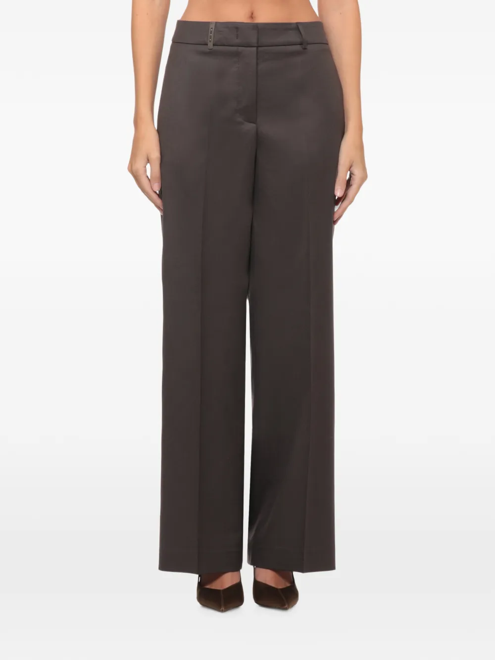 Peserico Geplooide broek Bruin