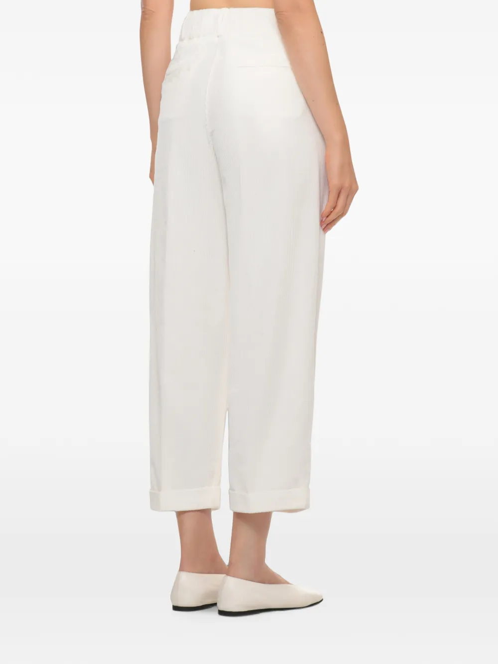 Peserico pleated corduroy trousers Wit