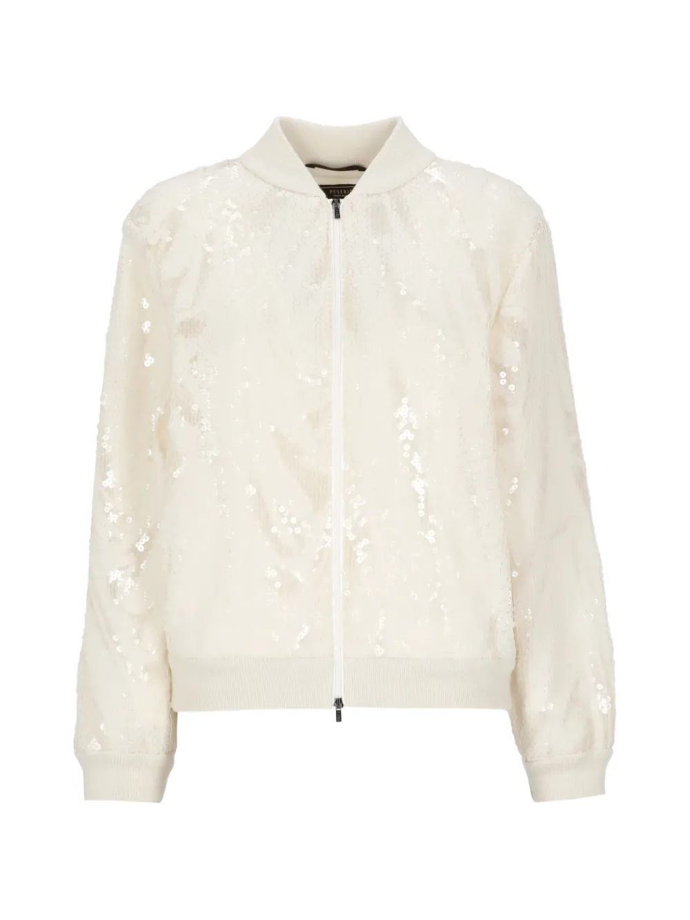 Peserico sequin-embellished bomber jacket